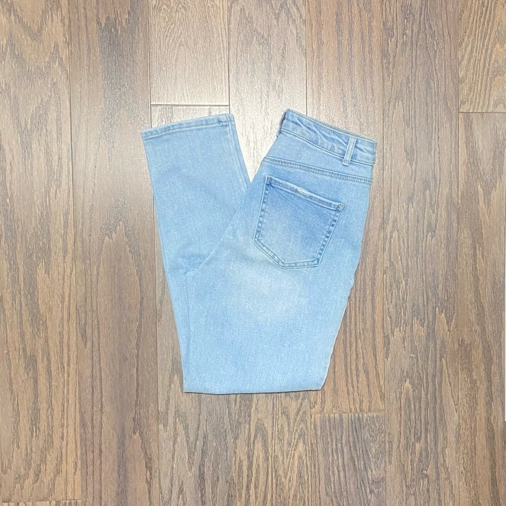 Wax Jean Light Blue Ripped Boyfriend Jeans - Picture 9 of 12